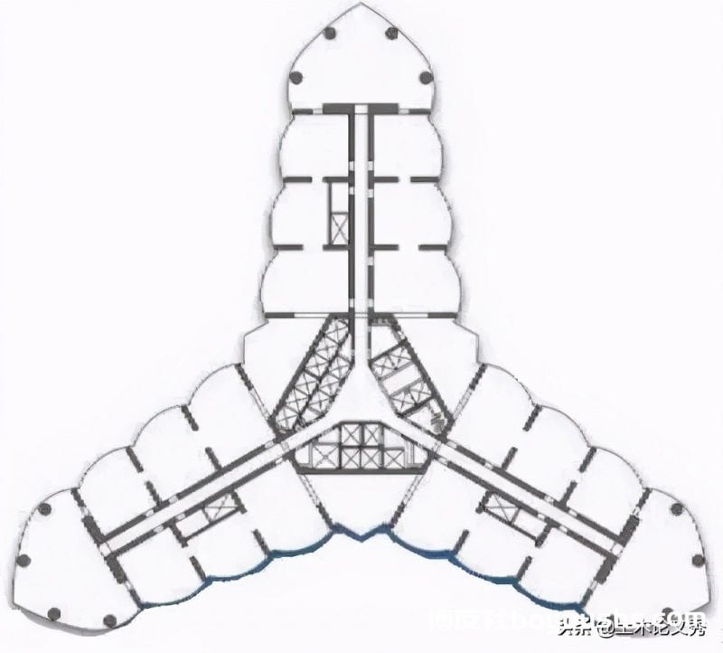 世界最高建筑迪拜哈利法塔结构设计,绝无仅有